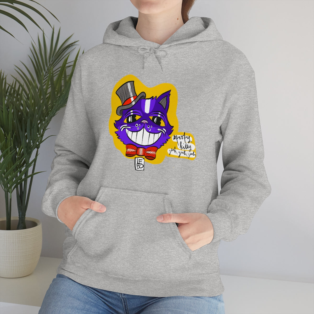Spooky Kitty - Lebo Unisex Hooded Sweatshirt